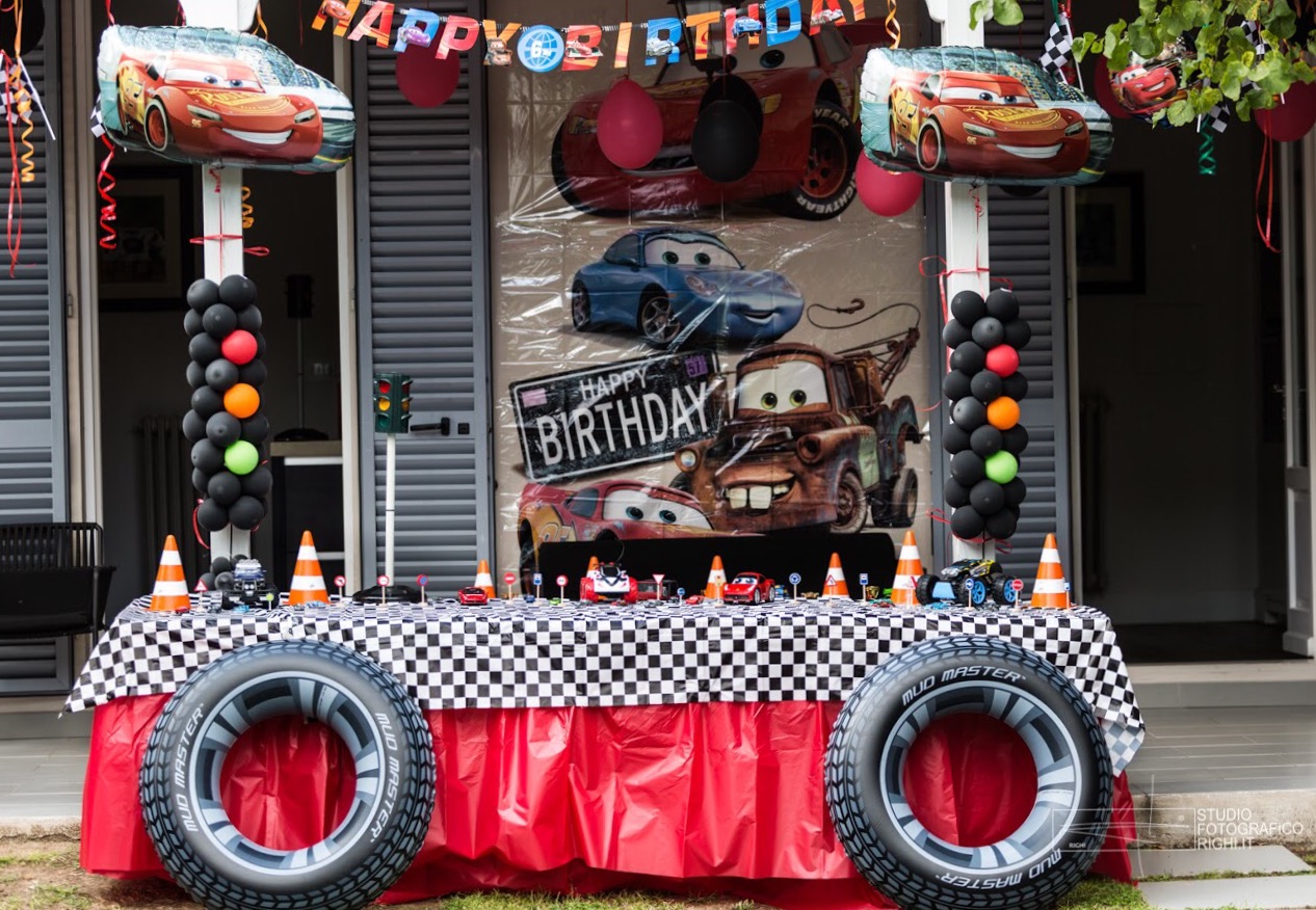 Birthday party with Cars theme